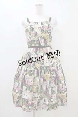 画像1: Emily Temple cute / フラワーショップジャンパースカート  クロ H-25-09-28-1043-ET-OP-KB-ZH