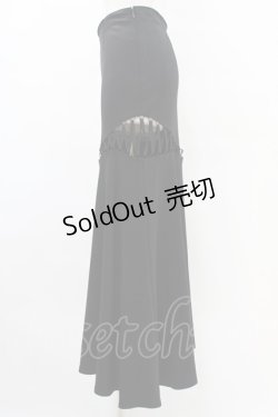 画像3: alice auaa / カッティングロングスカート 4（約7号） 黒 H-25-09-28-1007-AA-SK-KB-ZH