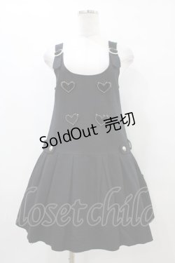 画像1: MILK / ハートボタンジャンスカ  ブラック H-25-09-28-1044-ML-OP-KB-ZH