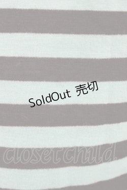 画像3: LISTEN FLAVOR / 刺繍ボーダータンク  黒×ライトブルー H-25-09-28-1049-PU-TO-KB-ZH