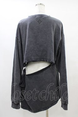 画像2: REFLEM / セパレートクロップトレーナー  チャコール H-25-09-28-1050-PU-TO-KB-ZH