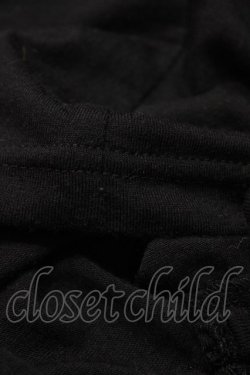 画像3: LISTEN FLAVOR / 裾ギャザープリントカットソー  黒 H-25-09-28-1052-PU-BL-KB-ZH