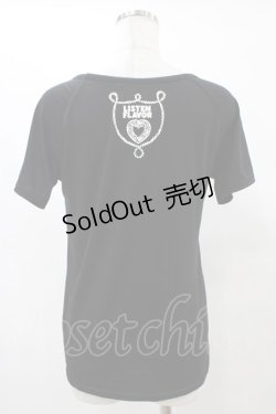 画像2: LISTEN FLAVOR / ハートナポレオンプリントカットソー M 黒 H-25-09-28-1053-PU-TO-KB-ZT491