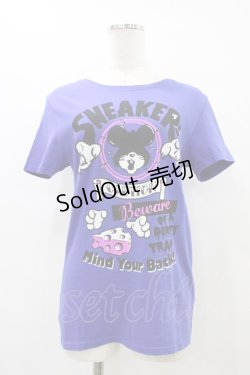 画像1: LISTEN FLAVOR / プリントカットソー  ブルー H-25-09-28-1056-PU-TO-KB-ZH