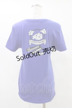 画像2: LISTEN FLAVOR / プリントカットソー  ブルー H-25-09-28-1056-PU-TO-KB-ZH