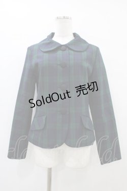 画像1: PEACE NOW / タータンチェックジャケット  グリーン H-25-09-28-1060-PU-JA-KB-ZH