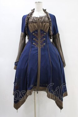 画像1: Ozz oneste / Renaissance Roseカーデワンピース  青 H-25-09-28-1009-OO-OP-KB-ZH