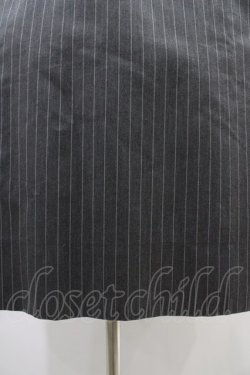 画像5: Jane Marple / ブリティッシュストライプtea houseドレス  グレー H-25-09-28-1015-JM-OP-KB-ZH