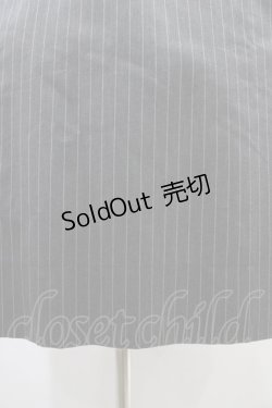 画像5: Jane Marple / ブリティッシュストライプtea houseドレス  グレー H-25-09-28-1015-JM-OP-KB-ZH