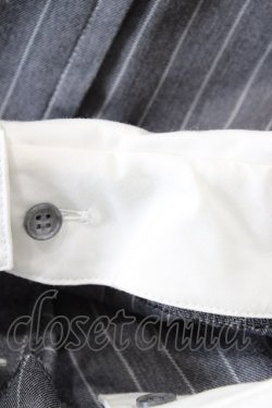 画像6: Jane Marple / ブリティッシュストライプtea houseドレス  グレー H-25-09-28-1015-JM-OP-KB-ZH