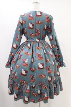 画像2: Melody BasKet / Cats castleレースヨークワンピース M ブルーグリーン H-25-09-28-1016-LO-OP-KB-ZH