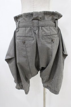 画像2: ALGONQUINS / ベルト付ハーフサルエルパンツ  グレー H-25-09-28-1004-AL-PA-KB-ZH