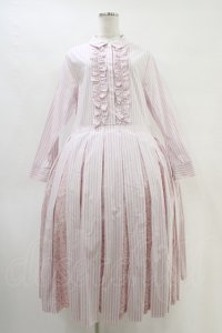 Jane Marple Dans Le Salon / ストライプとD’anjo coastのシャツドレス  ピンクミックス H-25-09-28-1019-JM-OP-KB-ZH