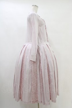 画像3: Jane Marple Dans Le Salon / ストライプとD’anjo coastのシャツドレス  ピンクミックス H-25-09-28-1019-JM-OP-KB-ZH
