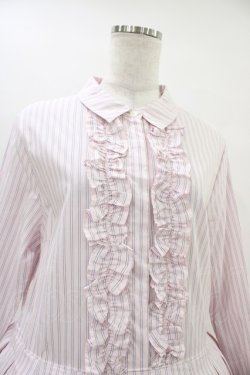 画像4: Jane Marple Dans Le Salon / ストライプとD’anjo coastのシャツドレス  ピンクミックス H-25-09-28-1019-JM-OP-KB-ZH