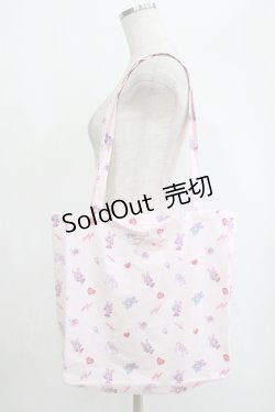 画像1: evelyn / /evelyn×mezzo piano/ベリエちゃんトート  ピンク H-25-09-28-055-LO-BG-NS-ZH