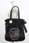 Maison de FLEUR / Maison de FLEUR×mezzo piano junior/ベリエちゃん ダブルリボントートバッグ  ブラック H-25-09-28-056-LO-BG-NS-ZH