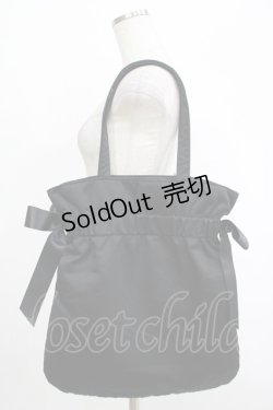 画像2: Maison de FLEUR / Maison de FLEUR×mezzo piano junior/ベリエちゃん ダブルリボントートバッグ  ブラック H-25-09-28-056-LO-BG-NS-ZH