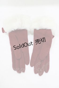 画像2: Angelic Pretty / ベルリボンウール手袋  ボルドー H-25-09-28-062-AP-ZA-NS-ZH