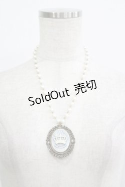 画像2: metamorphose / クラウンカメオネックレス  ブルー H-25-09-28-066-ME-AC-NS-ZH