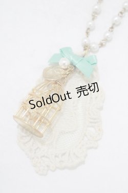 画像1: metamorphose / 鳥籠ネックレス  ミント H-25-09-28-067-ME-AC-NS-ZH