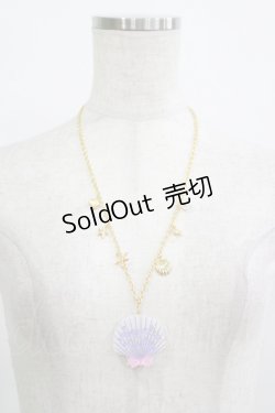 画像2: Angelic Pretty / Jewelシェルネックレス  ラベンダー H-25-09-28-070-AP-AC-NS-ZH