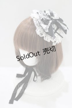 画像1: MAM MAXICIMAM / ロリータ マムワールドの不思議なリボンキャノティエ  ブラック H-25-09-28-072-GO-AC-NS-ZH