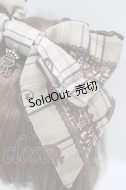 画像2: ALICE and the PIRATES / アリスのトランプタータン柄リボンカチューシャ  ベージュ H-25-09-28-075-PA-AC-NS-ZH