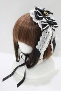BABY,THE STARS SHINE BRIGHT / confiserieヘッドドレス  ブラック/オフ白 H-25-09-28-078-BA-AC-NS-ZH