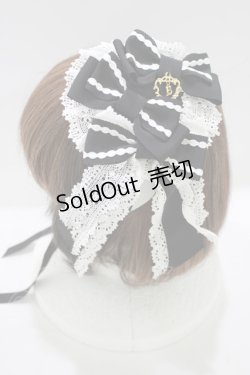 画像2: BABY,THE STARS SHINE BRIGHT / confiserieヘッドドレス  ブラック/オフ白 H-25-09-28-078-BA-AC-NS-ZH