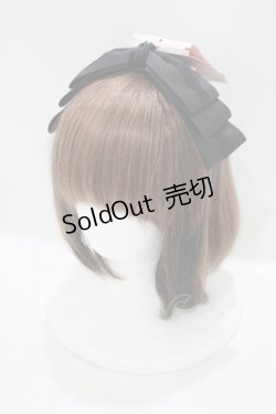 画像1: m petit by misako / NINA'sコラボ AM*NIリボンカチューシャ  ブラック H-25-09-28-079-LO-AC-NS-ZH