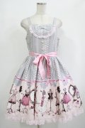 metamorphose / Lace up dollヨーク切替ジャンパースカート Free ピンク H-25-09-28-006-ME-OP-NS-ZH