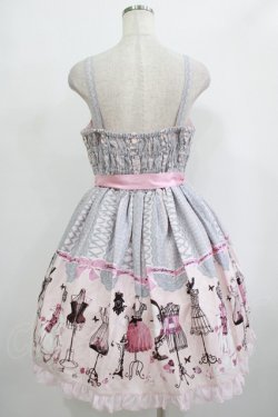 画像3: metamorphose / Lace up dollヨーク切替ジャンパースカート Free ピンク H-25-09-28-006-ME-OP-NS-ZH