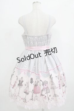 画像3: metamorphose / Lace up dollヨーク切替ジャンパースカート Free ピンク H-25-09-28-006-ME-OP-NS-ZH