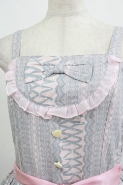 画像5: metamorphose / Lace up dollヨーク切替ジャンパースカート Free ピンク H-25-09-28-006-ME-OP-NS-ZH