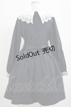 画像3: Lulu's Garden（海外ロリータブランド） / ストライプワンピース L ネイビー H-25-09-28-009-PU-OP-NS-ZH