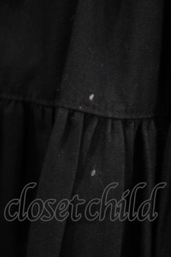 画像6: metamorphose / 【プラスサイズ】無地ラッセルレース姫袖ワンピース プラスサイズ ブラック/オフ白 H-25-09-28-001-ME-OP-NS-ZH