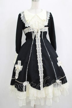 画像1: BABY,THE STARS SHINE BRIGHT / Maria de la Croixワンピース Free ブラック H-25-09-28-002-BA-OP-NS-ZH