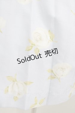 画像4: JESUS DIAMANTE / ロマンスドールワンピース 38 グランヴィルローズ柄サックス H-25-09-28-023-JE-OP-NS-ZH