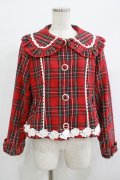 axes femme kawaii / ガーリーリボンショートコート M レッド H-25-09-28-025-AX-CO-NS-ZH
