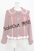 axes femme kawaii / ガーリーリボンショートコート M レッド H-25-09-28-025-AX-CO-NS-ZH