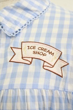 画像5: axes femme kawaii / 刺繍ティアードシャツワンピ M サックス H-25-09-29-029-AX-OP-NS-ZH