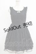 Ank Rouge / フラワーレースワンピース M ブラック H-25-09-29-030-CA-OP-NS-ZH