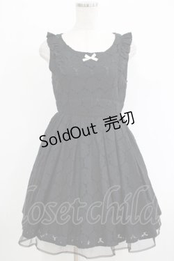 画像1: Ank Rouge / フラワーレースワンピース M ブラック H-25-09-29-030-CA-OP-NS-ZH