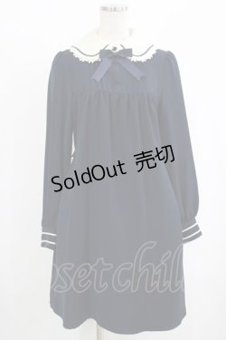 画像1: Innocent World / 丸衿セーラーワンピース Free ネイビー H-25-09-29-035-IW-OP-NS-ZH