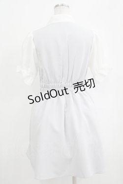 画像3: DearMyLove / ボウタイレイヤードパフワンピース M グレー H-25-09-29-036-EL-OP-NS-ZH