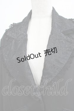 画像4: DearMyLove / ビッグシルエットレレース襟ジャケット L ブラック H-25-09-29-041-EL-JA-NS-ZH