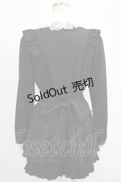 画像3: Secret Honey / アクセサリーリボンレースフリルセットアップ Free ブラック H-25-09-29-042-CA-OP-NS-ZH