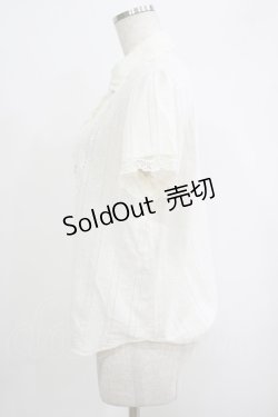 画像2: axes femme / スカラップブラウス M オフ H-25-09-29-044-AX-BL-NS-ZH