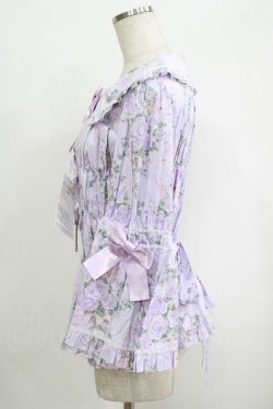 画像2: metamorphose / 【プラスサイズ】シャーロット丸襟姫袖ブラウス プラスサイズ ラベンダー H-25-09-29-046-ME-BL-NS-ZH